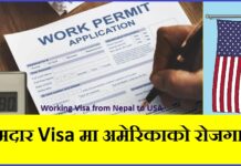 Working Visa from Nepal to USA