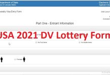 USA 2021 DV Lottery Form