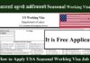 How to Apply USA Seasonal Working Visa Job